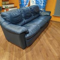 Divano letto in pelle