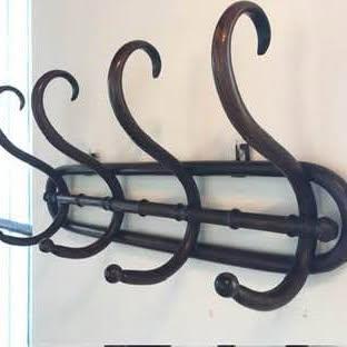 Appendiabiti da Parete Legno Curvato Stile Thonet