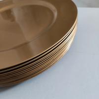 12 sottopiatti nuovi oro molto robusti