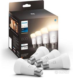 Philips Hue White Lampadina Smart LED, Attacco E27