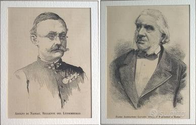 20 Stampe Antiche Ritratti 1889_I