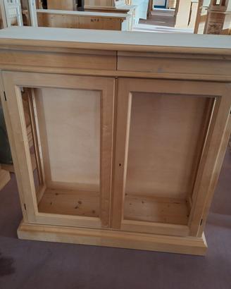 vetrinetta 2 porte  2 cassetti 