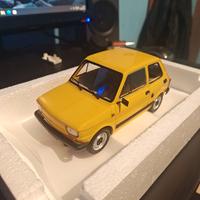 Modellino Fiat 126 Laudoracing giallo