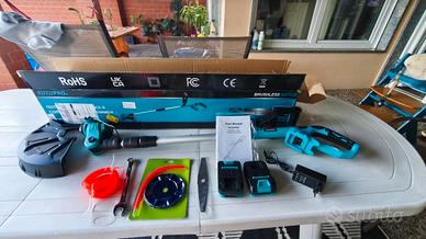Decespugliatore a batteria nuovo con accessori 