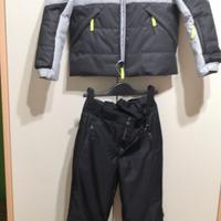 WEDZE Piumino sci bambino 8 anni + pantalone