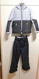 WEDZE Piumino sci bambino 8 anni + pantalone