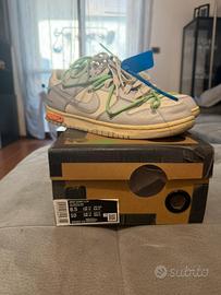 nike dunk low x off-white neutral  grey