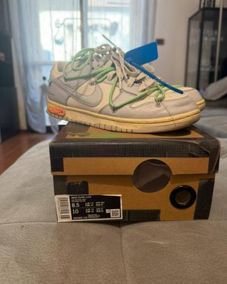 nike dunk low x off-white neutral  grey
