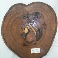 quadri incisi con pirografo