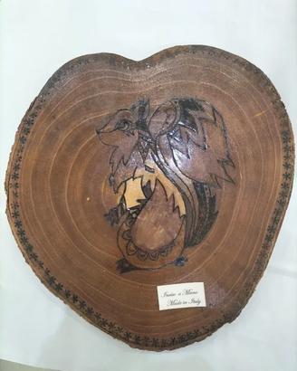 quadri incisi con pirografo