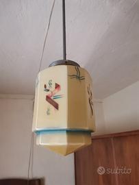 lampadario vintage anni '40/'50