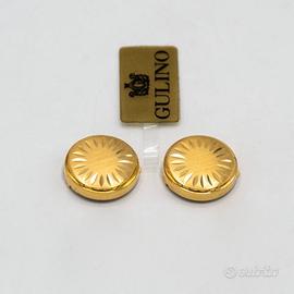 Copri bottoni oro giallo 18kt gioiello uomo E.328