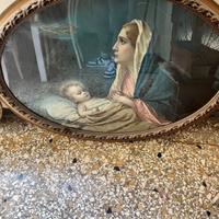 Quadro d'epoca Madonna con Bambino
