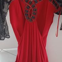 abito elegante rosso