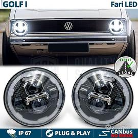 FARI LED Per VOLKSWAGEN GOLF MK1 Angel OMOLOGATI