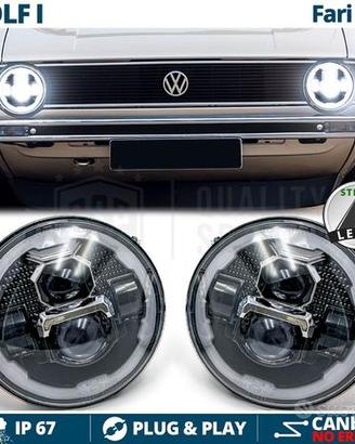 FARI LED Per VOLKSWAGEN GOLF MK1 Angel OMOLOGATI