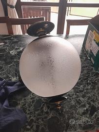 lampadario vintage a sfera