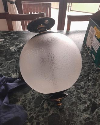lampadario vintage a sfera