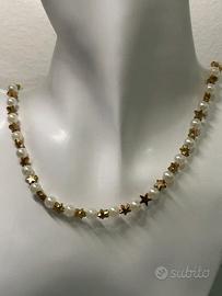 Collana con perle e stelle