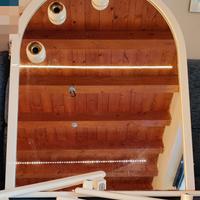 Specchio bagno laccato bianco