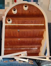 Specchio bagno laccato bianco