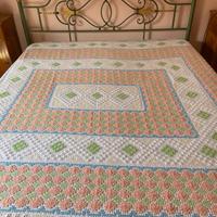 Copriletto estivo in puro cotone artigianale