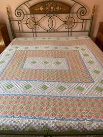 Copriletto estivo in puro cotone artigianale