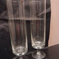 Coppia vasi monofiore vetro