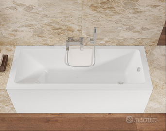 Vasca da bagno da incasso 150 x 70 cm in acrilico