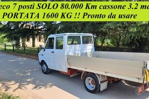 Iveco 7 posti solo 80.000 Km cassone 3,2 m
