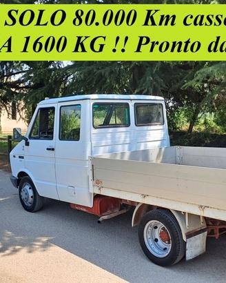 Iveco 7 posti solo 80.000 Km cassone 3,2 m
