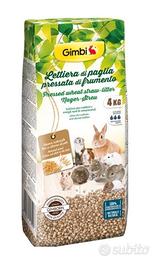 6 x Lettiera di Paglia pressata di Frumento 4kg