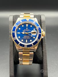 ROLEX SUBMARINER DATE - REF: 16613 – BLU / ORO 18k