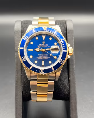 ROLEX SUBMARINER DATE - REF: 16613 – BLU / ORO 18k