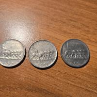 n.3 monete 50 centesimi 1920 e 1925