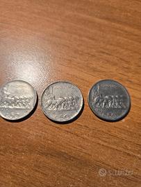 n.3 monete 50 centesimi 1920 e 1925
