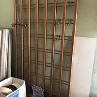 Pannello divisorio separee in noce