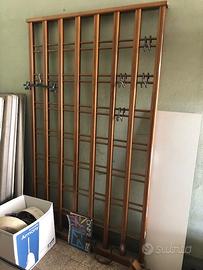 Pannello divisorio separee in noce