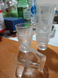 bicchieri serigrafati liquore vintage