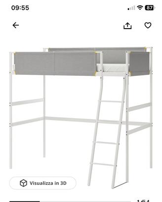 Letto soppalco singolo