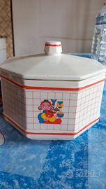 biscottiera Ceramica Santucci deruta per Colussi 