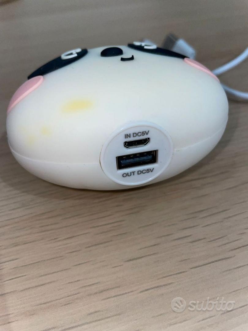 POWER BANK LEGAMI PANDA CON CAVO E ISTRUZIONI USB - Telefonia In