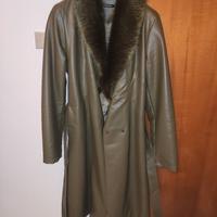 Coat Jacket/Giacca Cappotto Pelle/leather Vintage 