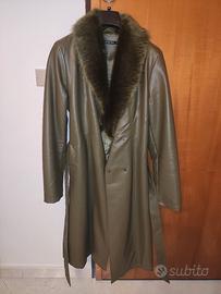 Coat Jacket/Giacca Cappotto Pelle/leather Vintage 