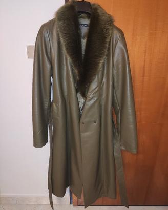 Coat Jacket/Giacca Cappotto Pelle/leather Vintage 