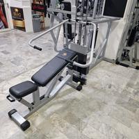 Attrezzo  palestra pec dek con panca inclusa teca