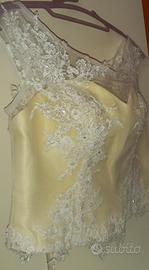 Veste Sposa Bustino qualità 100% Seta Silk!.italy 