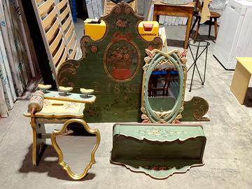 Set camera da letto d'epoca dipinto a mano – Stile