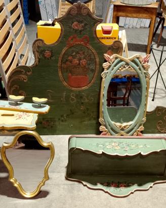 Set camera da letto d'epoca dipinto a mano – Stile