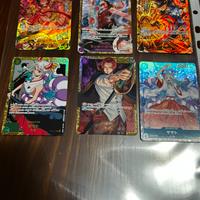 Lotto carte one piece piu carta luffy ichiban